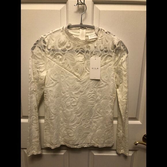VILA lace blouse  - Picture 1 of 5